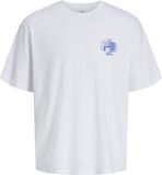 JACK&JONES Jongens T-shirt met ronde hals en korte mouwen, maat 176, katoen, wit