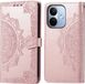 imoshion Mandala Bookcase - Geschikt voor Xiaomi Redmi Note 17 Pro Max - Rose Gold