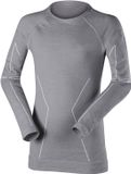 FALKE Wool-Tech functioneel shirt met lange mouwen voor kinderen - Grijs - Maat 122/128