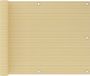 vidaXL Balkonscherm 75x600 cm HDPE Beige