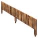 Bordure de pelouse en bois 15x116 cm - Facile à installer - Décoration pour bordures et allées - Bronze