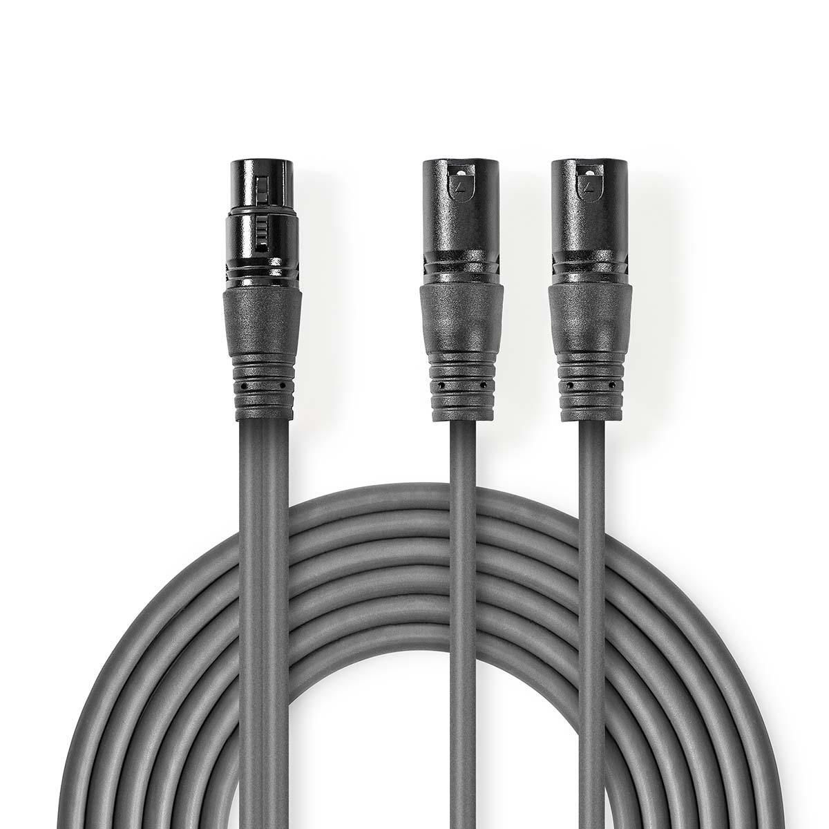 Nedis COTH15020GY15 - Audio kabel - 1,5 m - Grijs