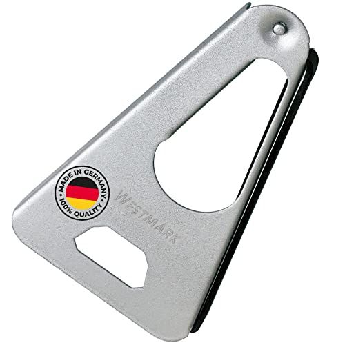Westmark Multi-opener met rubberen band, pot-, blik- en flesopener, lengte: 17 cm, staal/rubber, Twist, zilver, 10502270