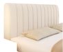 Housse de tête de lit universelle, matelassée et anti-poussière, beige