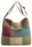 Sac bandoulière en toile pour femme multicolore avec sangle réglable