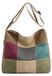 Sac bandoulière en toile pour femme multicolore avec sangle réglable