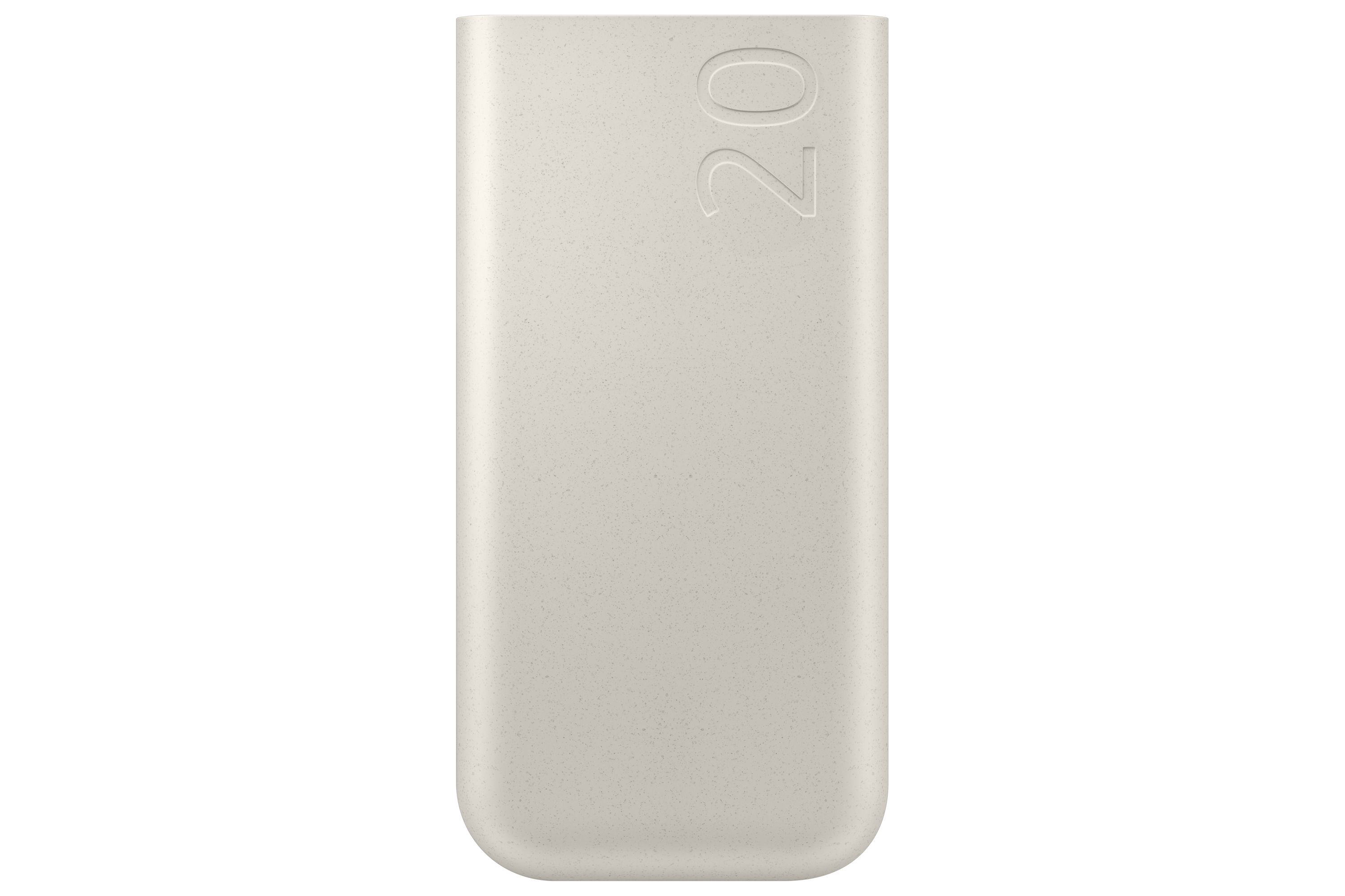 Samsung 20000mAh Power Bank - 45W Fast Charge - Beige