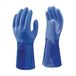 SHOWA 660, Gant de protection chimique, revêtement PVC triple couche à finition rugueuse pour une adhérence supérieure et doublure respirante, 60 gants