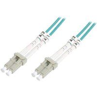 DIGITUS Professional LC multi-modus (M) naar LC multi-modus (M) 1 m Glasvezelkabel Aqua