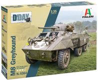 Italeri Modelbouwpakket Militaire voertuigen - 6364 M8 Greyhound - D-Day 80th Anniversary Plastic - 1:35 - Modelbouw