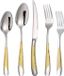 Ensemble de couverts en acier inoxydable, 30 pièces pour 6 personnes, poli miroir, lavable au lave-vaisselle