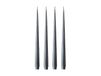ester & erik Lot de 4 bougies laquées dark slate, 32 cm
