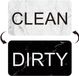 INF Magneet voor vaatwasser CLEAN/DIRTY Omkeerbaar bord