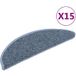 Maison Exclusive - Tapis d'escalier autocollants 15 pcs 56x17x3 cm bleu
