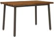 vidaXL 140 x 70 x 75 cm Massief Acaciahout Natuurlijk en Koffie