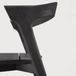 Ethnicraft Chaise Bok OUTDOOR Noir Teck massif teinté Designer Alain van Havre