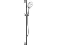 Hotbath Glijstangset Mate 90 cm ABS Met Handdouche Met 3 Standen En Doucheslang 150 cm Chroom