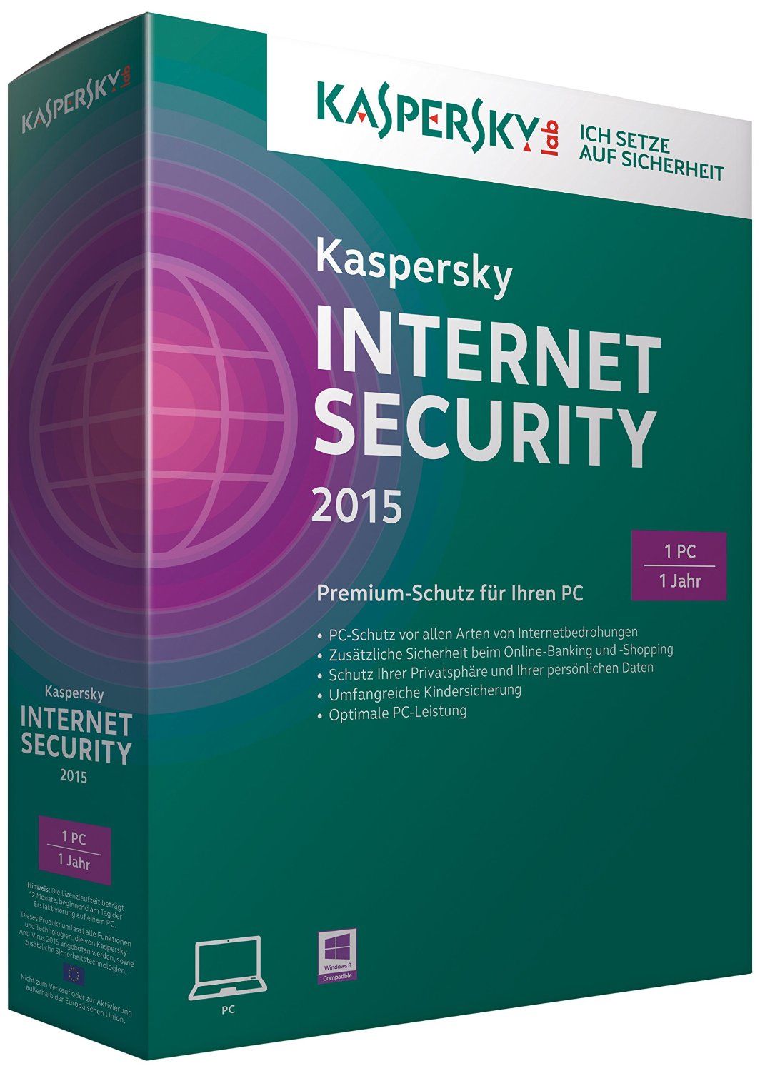 Kaspersky Internet Security 2015 - 1 User - 1 Year - Windows