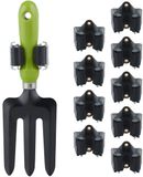 Merkloos / Sans marque 100x Ophangsysteem Tuingereedschap - Bezem Houder - Gereedschapshouder - Rubber