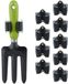 Merkloos / Sans marque 100x Ophangsysteem Tuingereedschap - Bezem Houder - Gereedschapshouder - Rubber