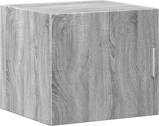 vidaXL Wandkast 45x42,5x40 cm bewerkt hout grijs sonoma eikenkleurig