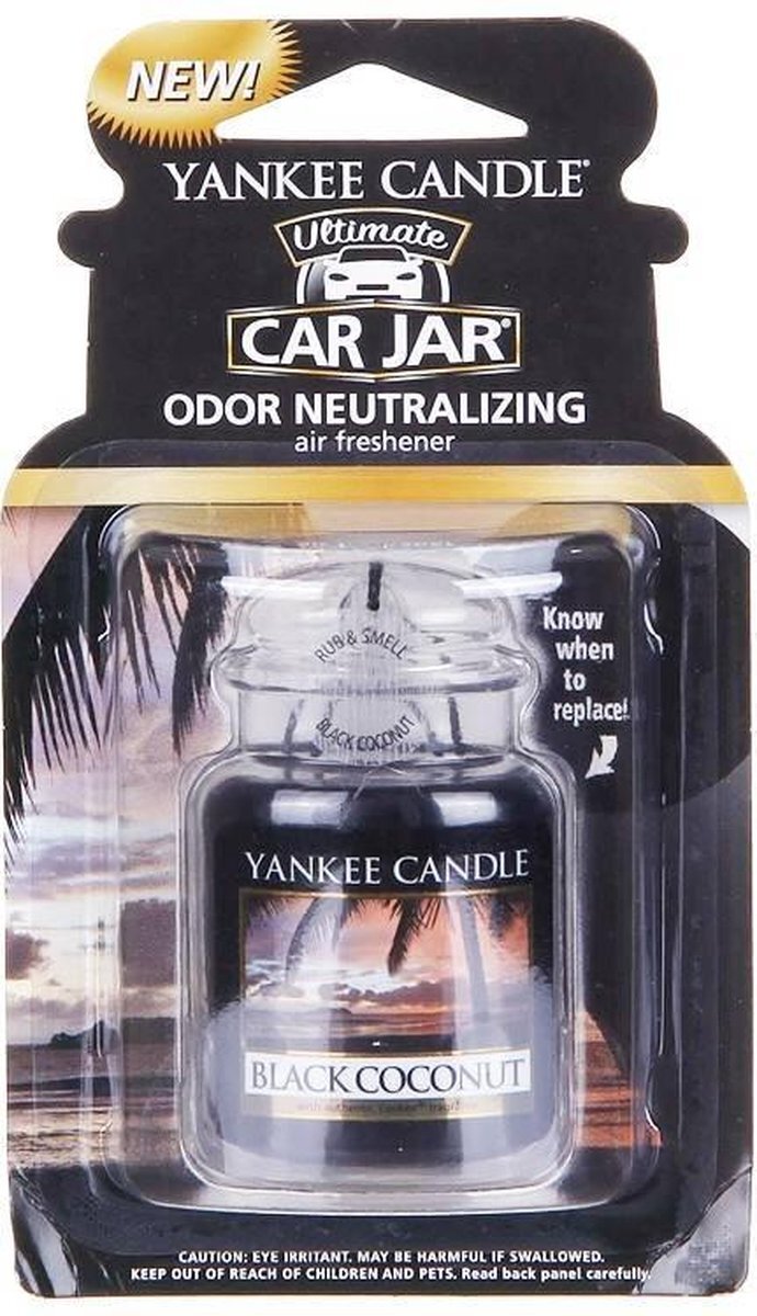 Yankee Candle Black Coconut Car Jar Ultimate 30 ml