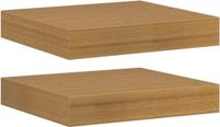 vidaXL Wandplank Beige 23 x 23,5 x 3,8 cm Bewerkt hout