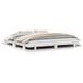 DESIGN IN Blanc Lit Double Lit Adulte Cadre De Lit Sans Matelas 160x200 Cm Bois De Pin Massif