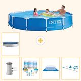 Intex Rond Frame Zwembad - 366 x 76 cm - Blauw