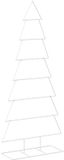 vidaXL Metalen kerstboom met standaard KUOPIO 210 cm Staal Wit