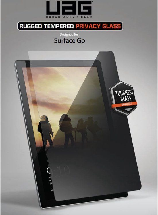 Urban Armor Gear UAG Privacy Glass Screenprotector Microsoft Surface Go
