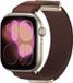 By Qubix Qubix Magnetisch Nylon Bandje Terracotta Geschikt voor Apple Watch 44mm/45mm/46mm/49mm