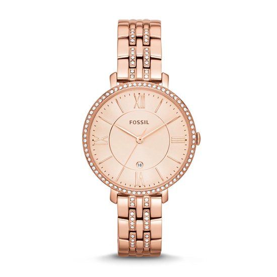 Fossil Jacqueline ES3546 - Rosékleurig dameshorloge 36 mm