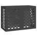 VidaXL Airconditioner hoes zwart 100 x 50 x 70 cm gegalvaniseerd staal