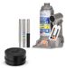 alca® Set de cric hydraulique 2 t 158-308 mm hauteur de levage, incl. support en caoutchouc vérin à double piston, cric rouleur en acier, pour voiture, voiture particulière, SUV, caravane, remorque et fourgonnette