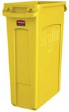 Rubbermaid Commercial Products Geventileerd Slim Jim Rubbish Bin Afval Receptakel - 87 L - Geel