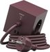 Avolt - Square 1 - prise design avec USB-C - câble 1.8m - rouge mulberry Bauhaus