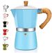 Solidchoice - Cafetière italienne en aluminium, 12 tasses, idéale pour une utilisation à la maison et en camping