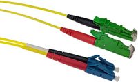 ACT RL3207 Glasvezel Patchkabel Duplex LSZH Singlemode - E2000/APC LC/UPC 9/125µm OS2 - 7 meter