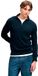 Superdry - Preppy Essential Katoenen Halve Rits Trui - Heren - Eclipse Navy