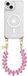 AVY Hoesje geschikt voor Apple iPhone 15 | Compatibel met MagSafe | Clear Case met Telefoonkoord 30CM | Polsband Cupid Clear Pink