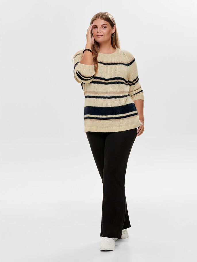 ONLY CARMAKOMA Flared Leggings - Black - Women's Size M (46/48)