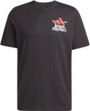 adidas Grafisch T-shirt Football L Zwart Katoen Korte mouw Mannen Lente/Zomer 2025