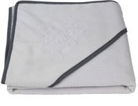 Tom en Zoë Baby Handdoek met Capuchon - Badcape - Omslagdoek - Grijs
