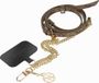Guess 4G Crossbody Chain met Charm - Bruin
