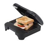 JATA JEGR1165 Dubbele grill, 750 W, compacte elektrische grill met anti-aanbakplaten, 21 x 14 cm, PFOA-vrij, eenvoudige reiniging en verticale opslag, gezonde keuken