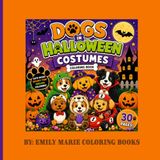 Dogs in Halloween Costumes Coloring Book