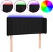 vidaXL Hoofdbord LED 83x16x78/88 cm Stof Zwart