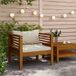 Maison Exclusive - Chaise de jardin avec coussins blanc crème bois d'acacia massif