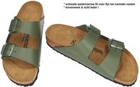 Birkenstock Arizona BS Heren Groen Olijf Slippers Maat 45